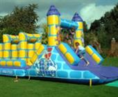 Inflatable assault course hire